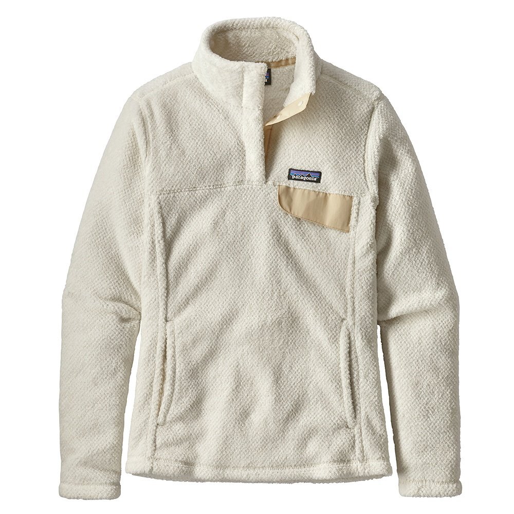 Patagonia Synchilla Snap-T Re-Tool fleece button up collared pullover white S